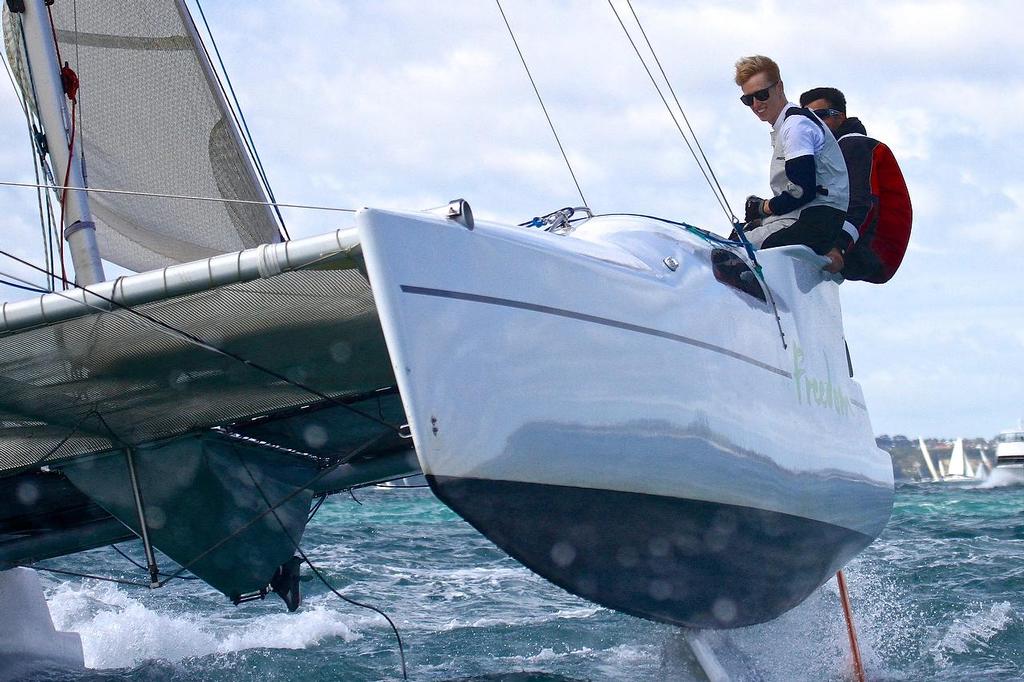 Freedom - Start of Coastal Classic 2013, Waitemata Harbour, October 25, 2013 © Richard Gladwell www.photosport.co.nz
